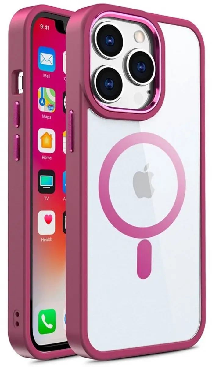 MobiQ Clear Hybrid MagSafe Hoesje iPhone 16 Pro Max