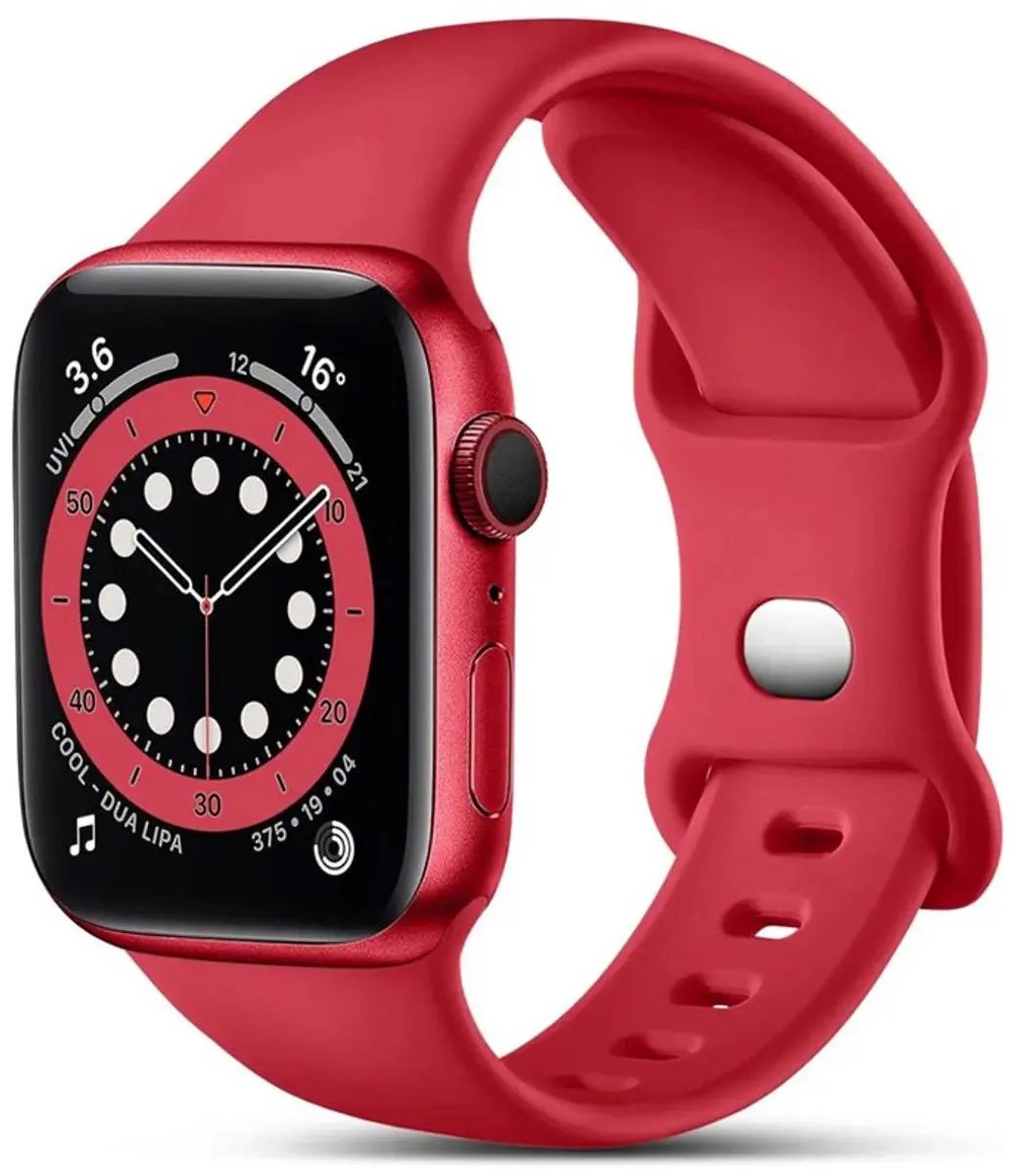 MobiQ Siliconen Bandje Apple Watch 45mm