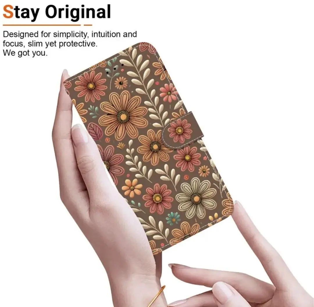 Selected Samsung Galaxy A57 Hoesje Book Case - Bruin