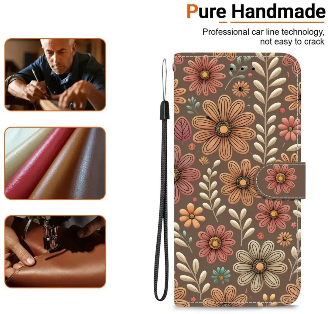 Selected Samsung Galaxy A57 Hoesje Book Case - Bruin