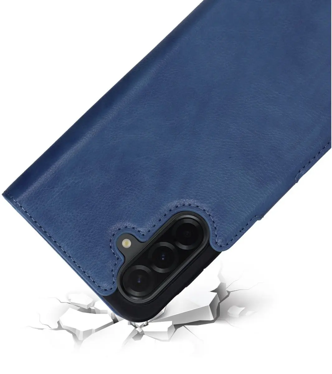 Mobiparts MP-128752 Hoesje Samsung Galaxy A26 - Wallet - Eco Leer - Blauw