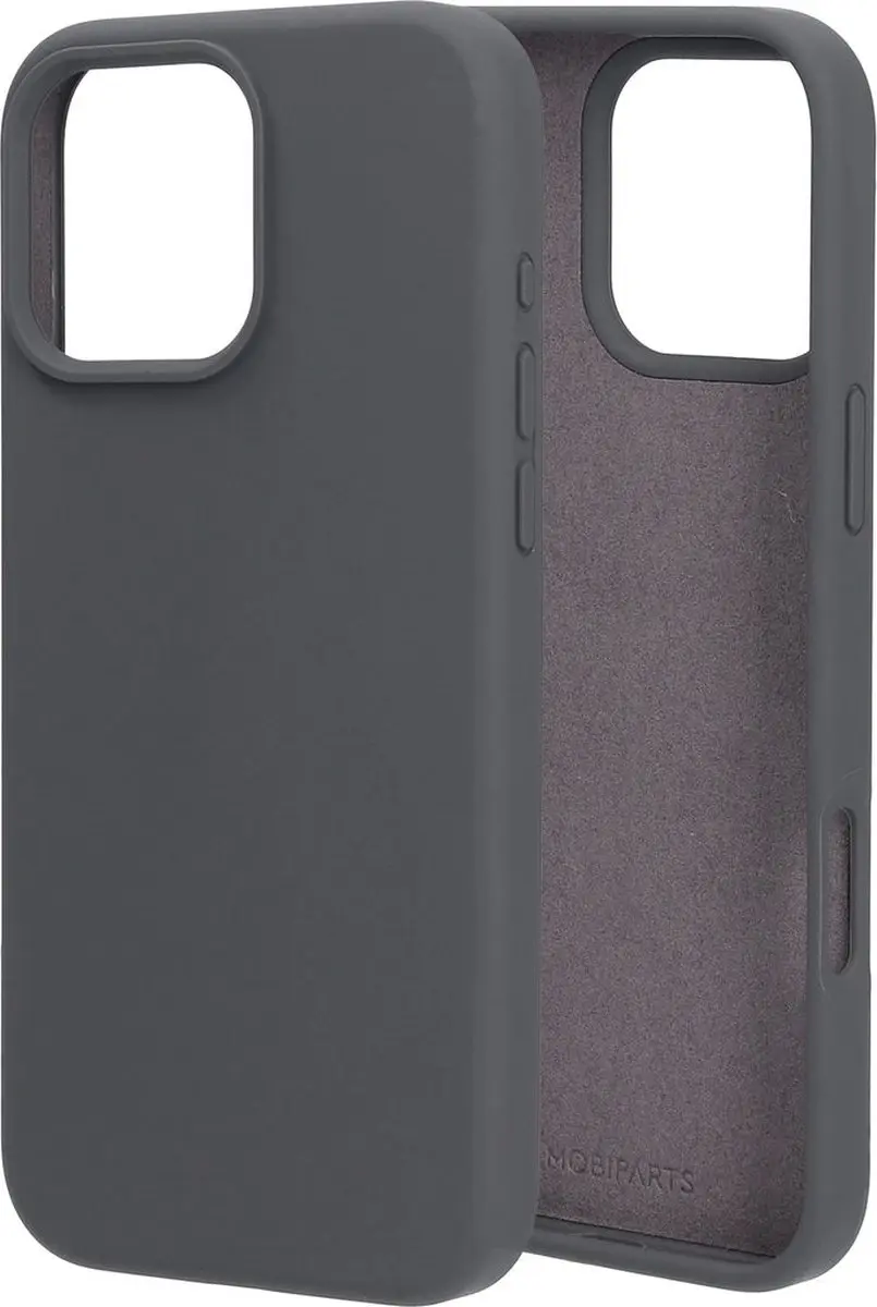 Mobiparts MP-127673 Hoesje iPhone 16 Pro Max - Siliconen Grijs