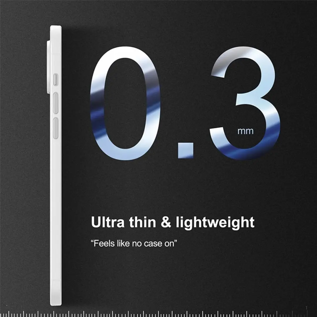 MobiQ 13-01756 Ultra Dun Hoesje iPhone 14 - Frosted Clear