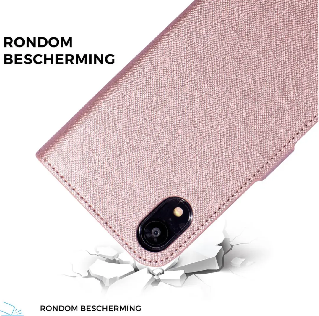 Mobiparts Saffiano Wallet Hoesje iPhone XR - Roze MP-5002653
