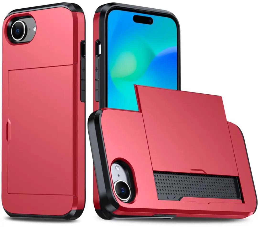 MobiQ iPhone 16e Pashoesje Rood