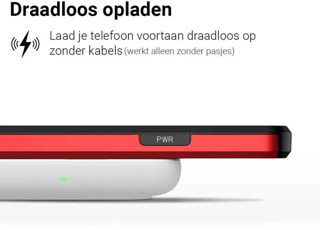 MobiQ iPhone 16e Pashoesje Rood - MPN 46-00830