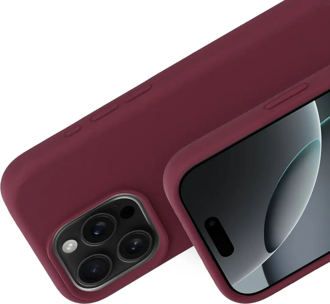 Mobiparts Hoesje iPhone 16 Pro MP-127667 - Siliconen - Paars/Rood