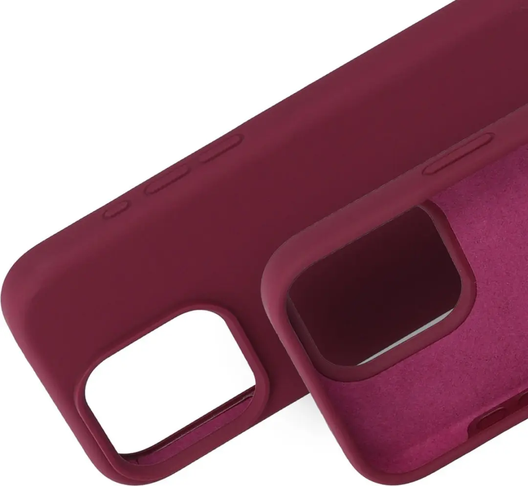 Mobiparts Hoesje iPhone 16 Pro MP-127667 - Siliconen - Paars/Rood