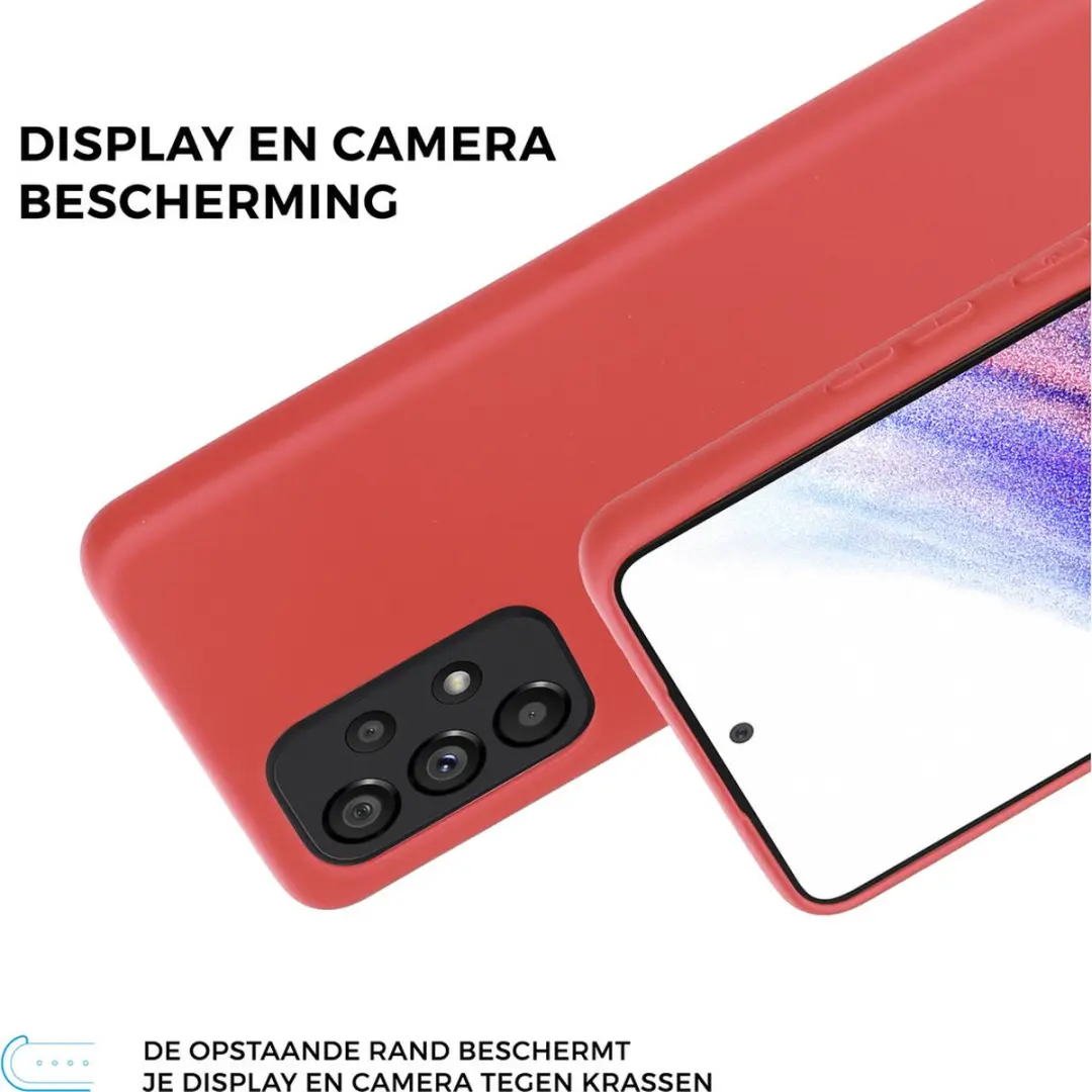 Mobiparts MP-5000923 Silicone Hoesje - Samsung Galaxy A53 5G - Rood
