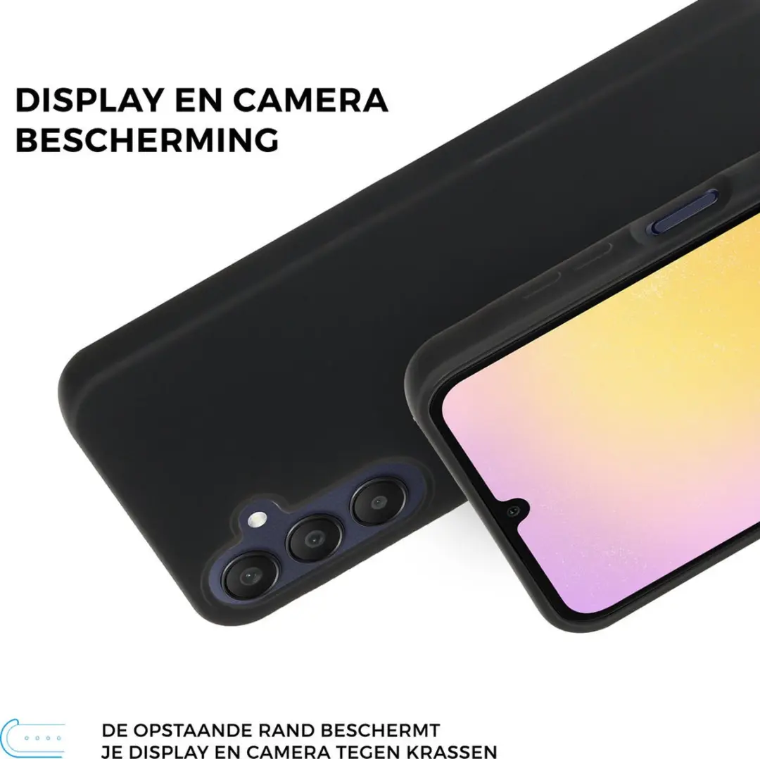 Mobiparts MP-5002137 Silicone Hoesje - Samsung Galaxy A25 - Zwart