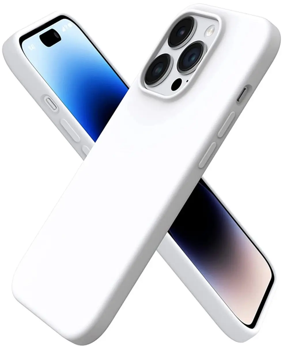 MobiQ Liquid Silicone Hoesje iPhone 14 Pro Max