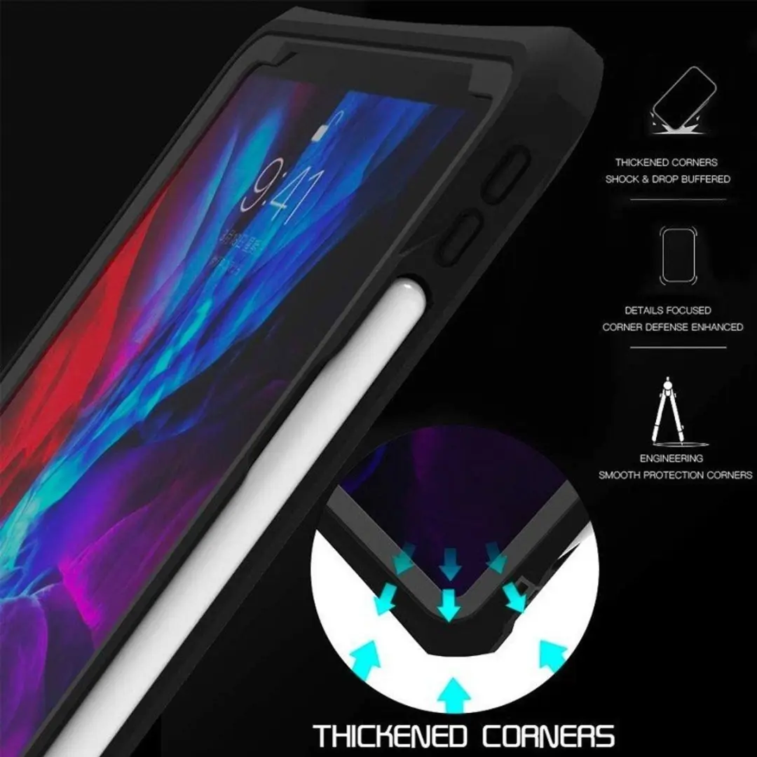 MobiQ Waterdichte Hoes iPad Air 11 (2025) 46-00922 - Zwart