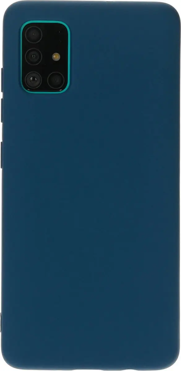 Mobiparts Hoesje Samsung Galaxy A51 Siliconen - Blauw - MP-108406