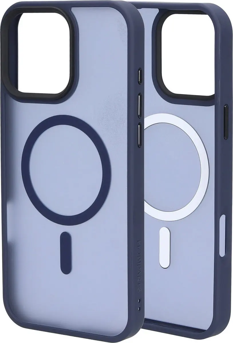 Mobiparts MP-127212 Hoesje iPhone 16 Pro Max - Hardcover MagSafe - Blauw