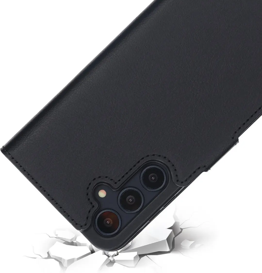 Mobiparts MP-126008 Hoesje Samsung Galaxy A35 5G - Wallet - Eco Leer - Zwart
