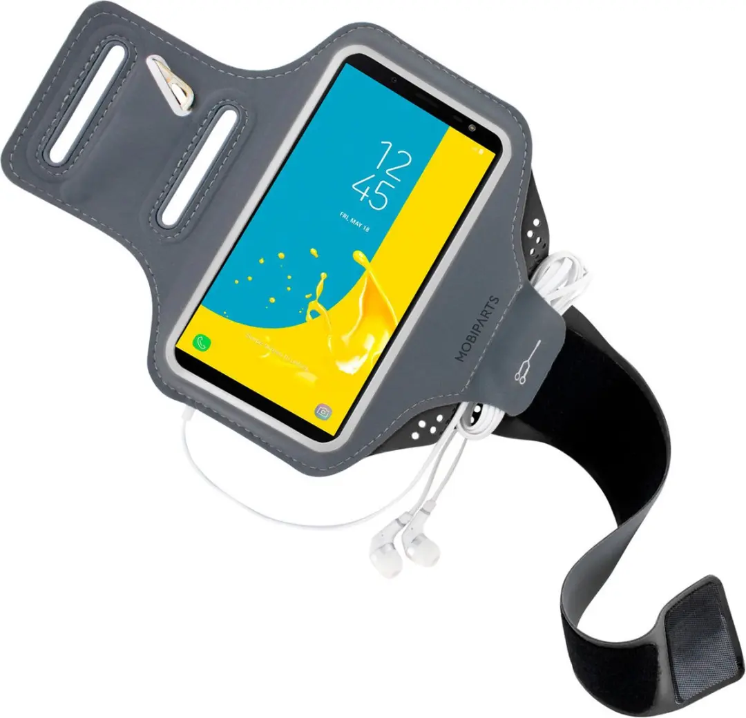 Mobiparts MP-80665 Hardlooparmband - Samsung Galaxy J6 (2018) - Zwart