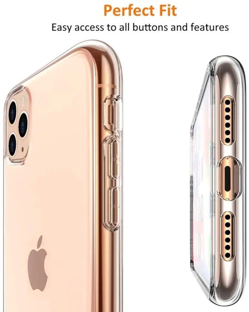 MobiQ iPhone 11 Pro Max Hoesje - Transparant - mobiq-15182