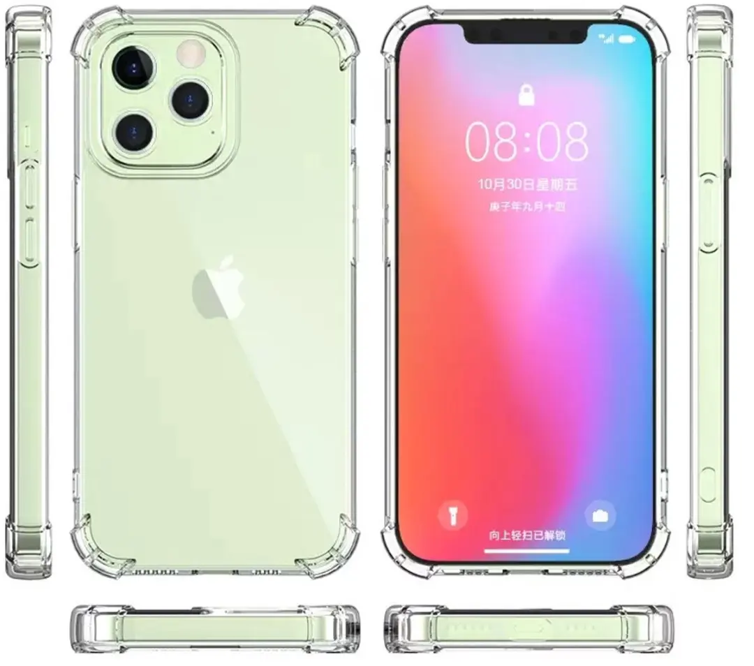 MobiQ Clear Rugged Hoesje 13-01015 - iPhone 13 Pro Max - Transparant