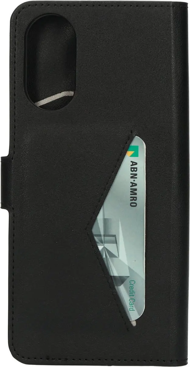 Mobiparts MP-123535 Hoesje Oppo A17 - Wallet - Eco Leer - Zwart