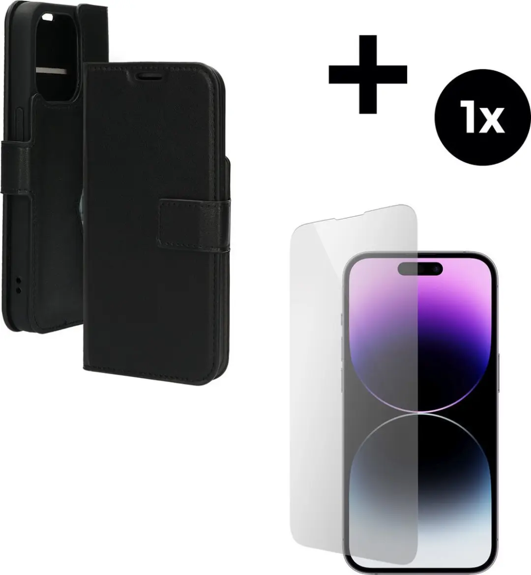 Mobiparts Classic Wallet Hoesje iPhone 14 Pro MP-5001061 - 3 Pasjes - Zwart