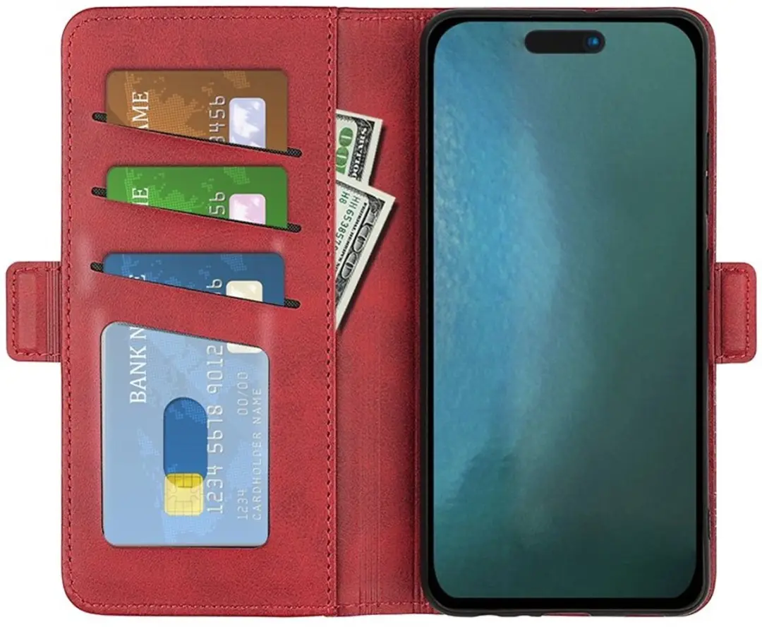 MobiQ PU Lederen Wallet Case iPhone 16 Pro 46-00308