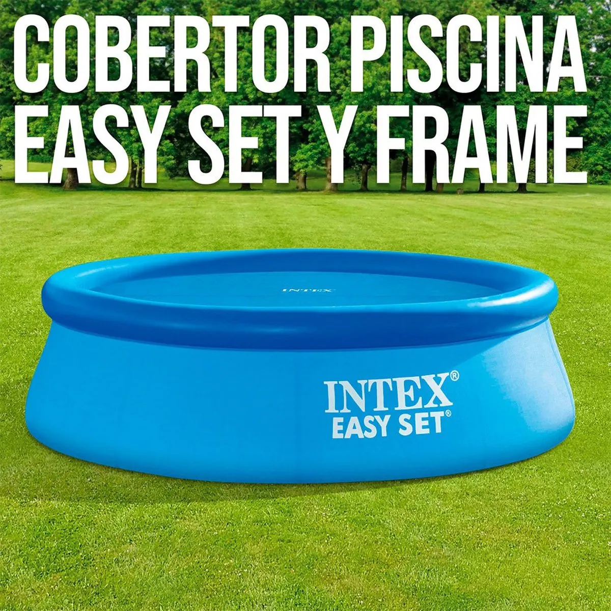 Intex 15FT Zwembadcover 457cm - Blauw