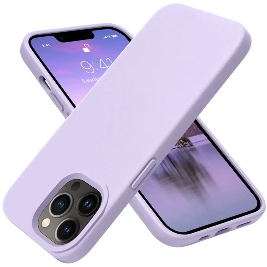 MobiQ Liquid Silicone Hoesje iPhone 14 Pro Max