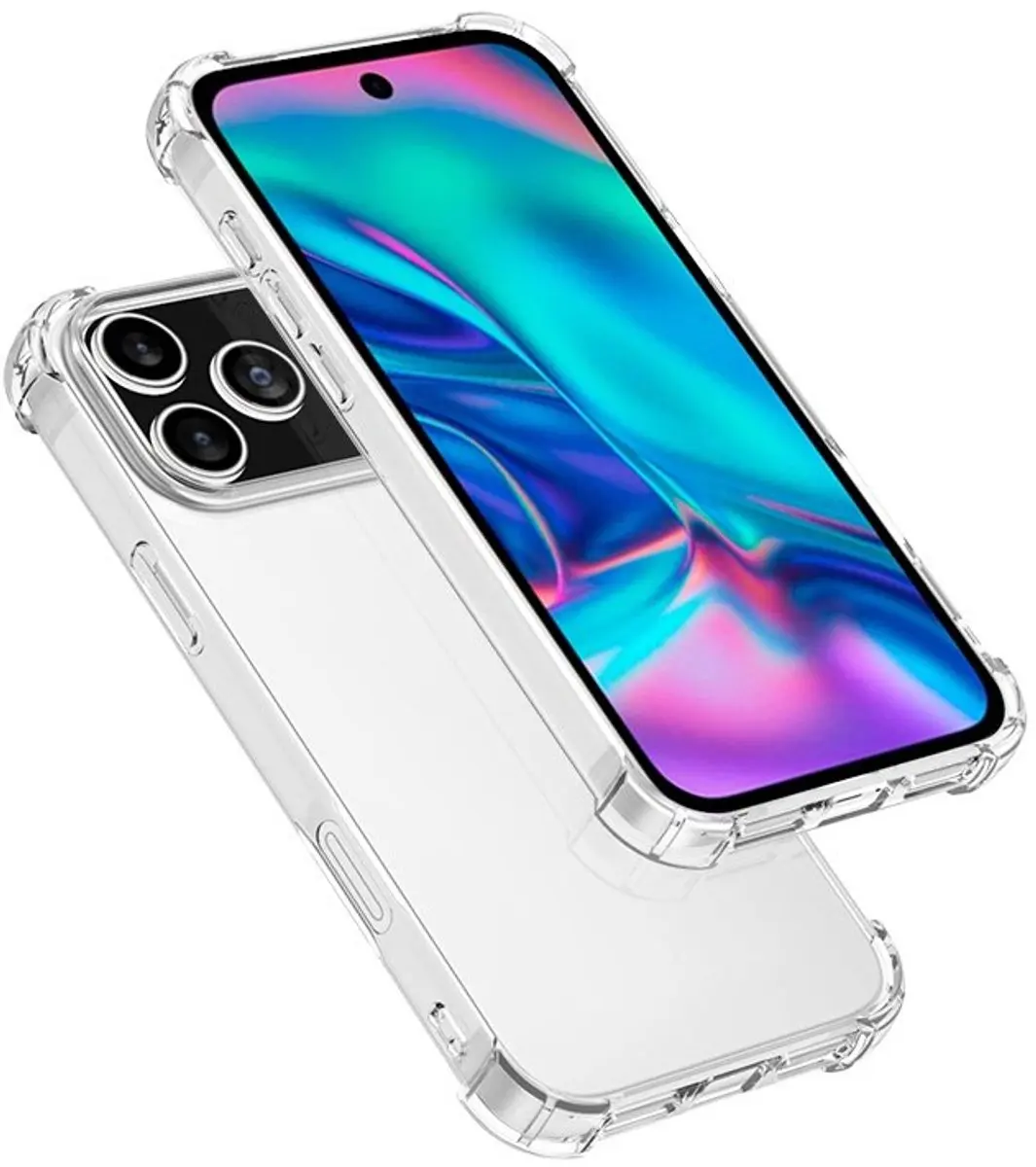 MobiQ 46-01331 iPhone 17 Pro Hoesje - Transparant