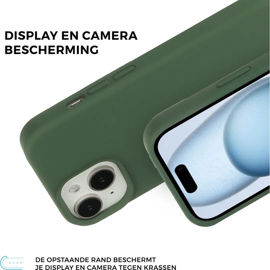 Mobiparts MP-5001973 Silicone Hoesje iPhone 15 - Groen