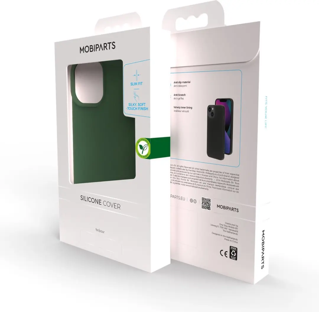 Mobiparts MP-5001973 Silicone Hoesje iPhone 15 - Groen