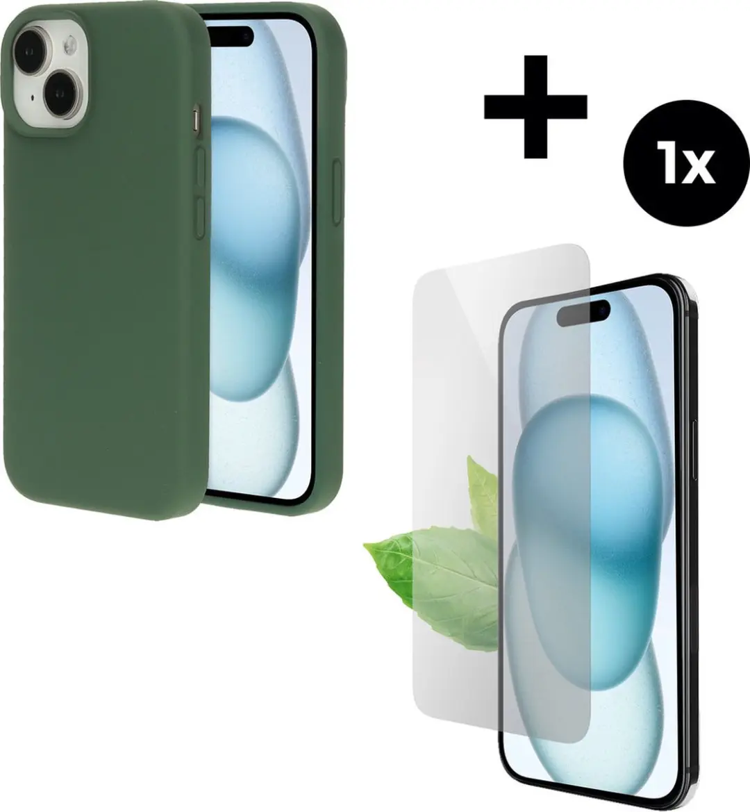 Mobiparts MP-5001973 Silicone Hoesje iPhone 15 - Groen