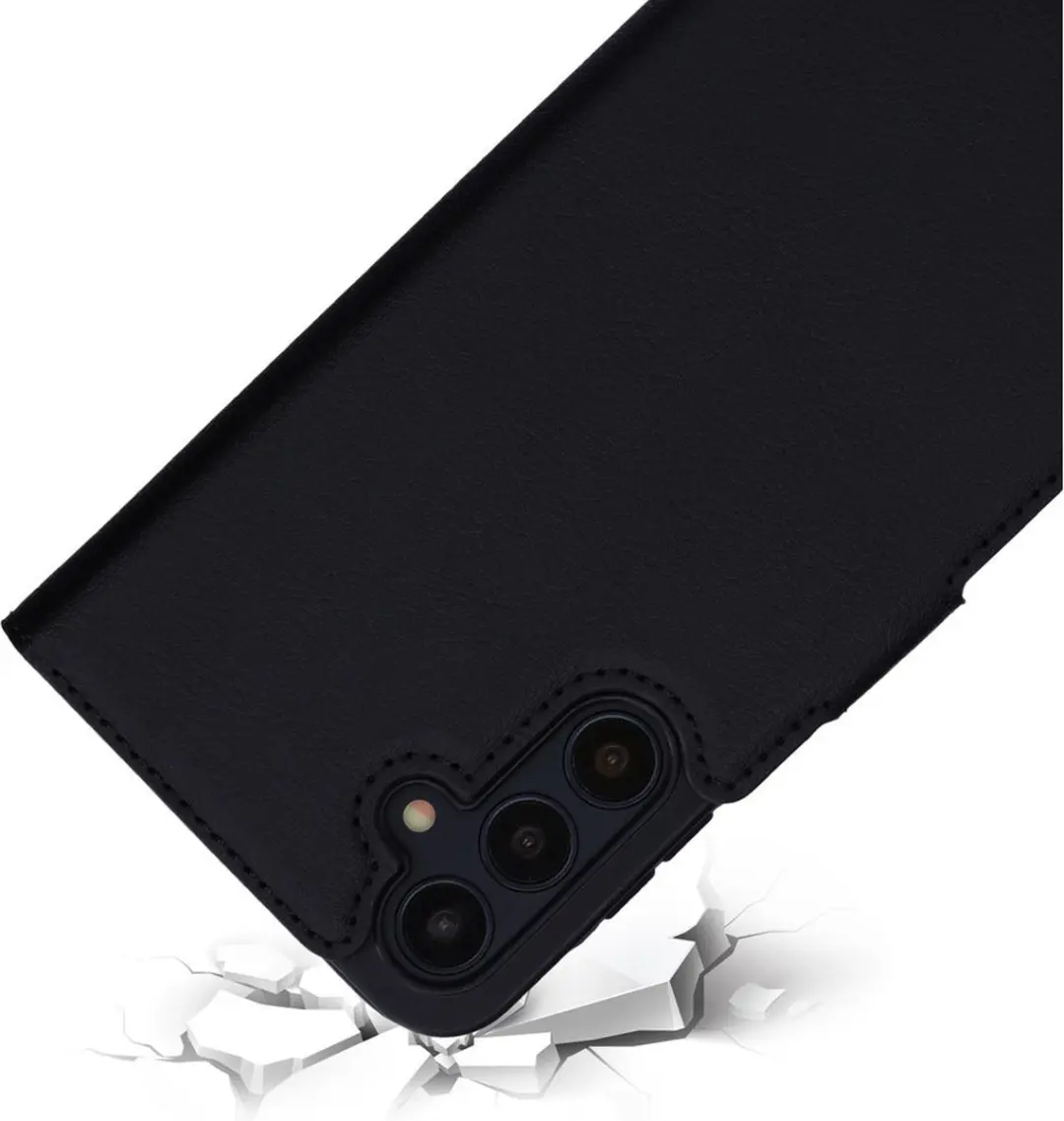 Mobiparts MP-125658 Hoesje Samsung Galaxy A25 - Wallet - Eco Leer - Zwart