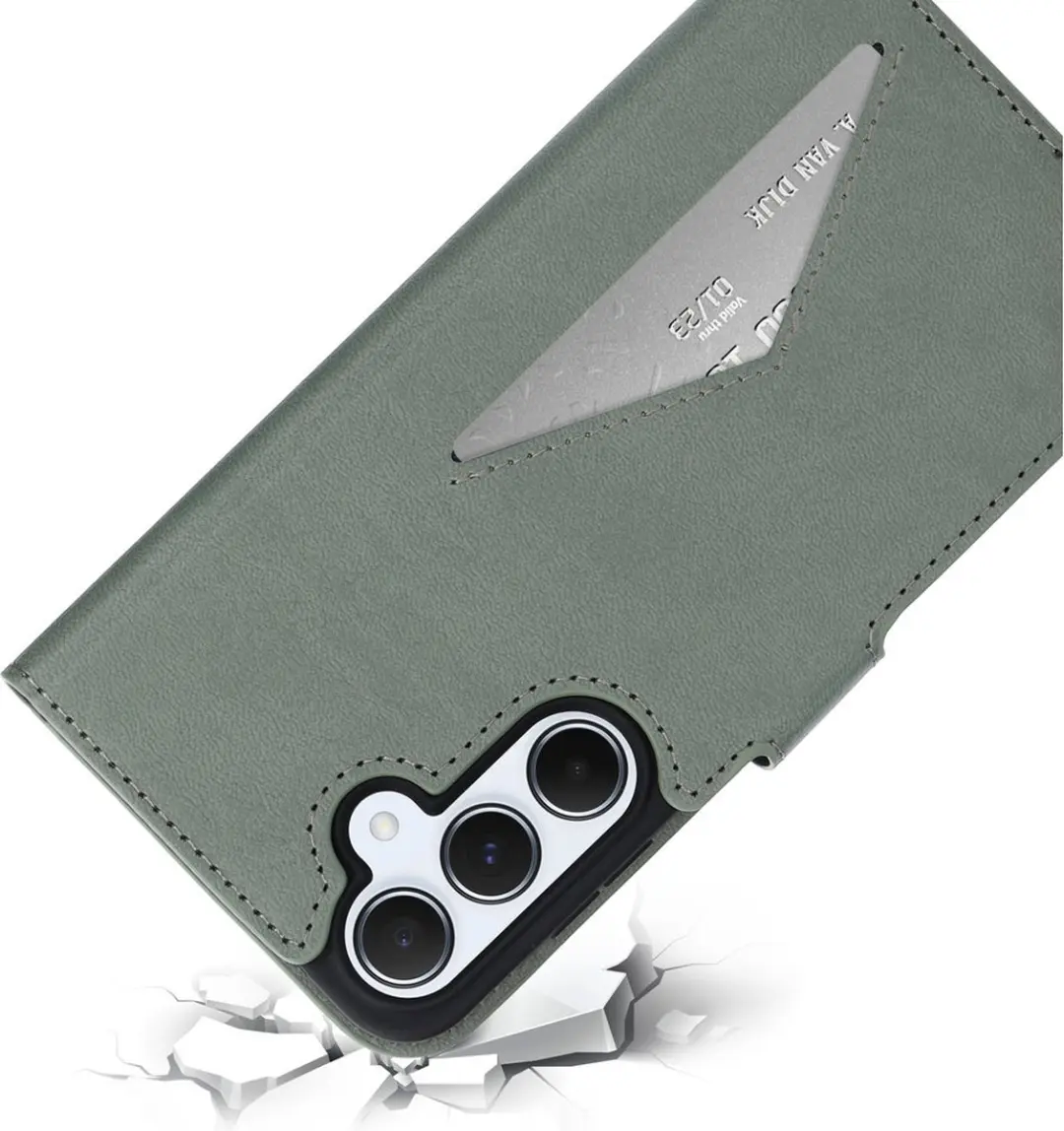 Mobiparts MP-125932 Hoesje Samsung Galaxy A55 - Wallet - Groen