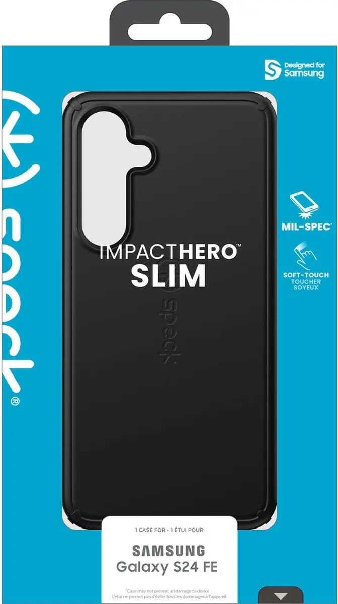 Speck Impact Hero 150844-1041 Hoes - Samsung Galaxy S24 FE - Zwart