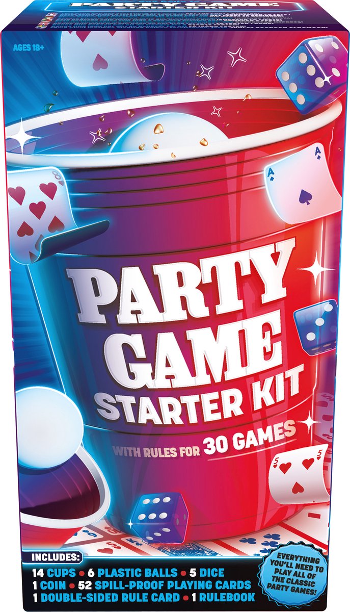 Goliath Party Game Starter Pack - Actiespel - Partyspel - Drankspel - 30 verschillende spellen in 1 verpakking!