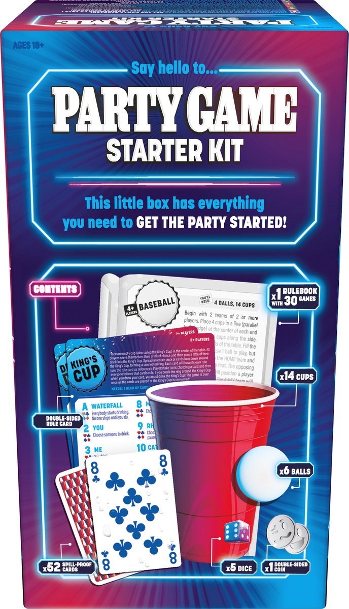 Goliath Party Game Starter Pack - Actiespel - Partyspel - Drankspel - 30 verschillende spellen in 1 verpakking!