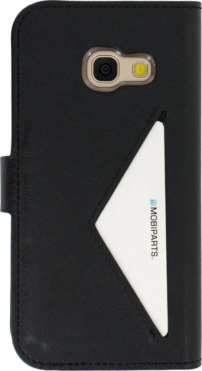 Mobiparts MP-73729 Hoesje Samsung Galaxy A3 (2017) - Wallet - Eco Leer - Zwart