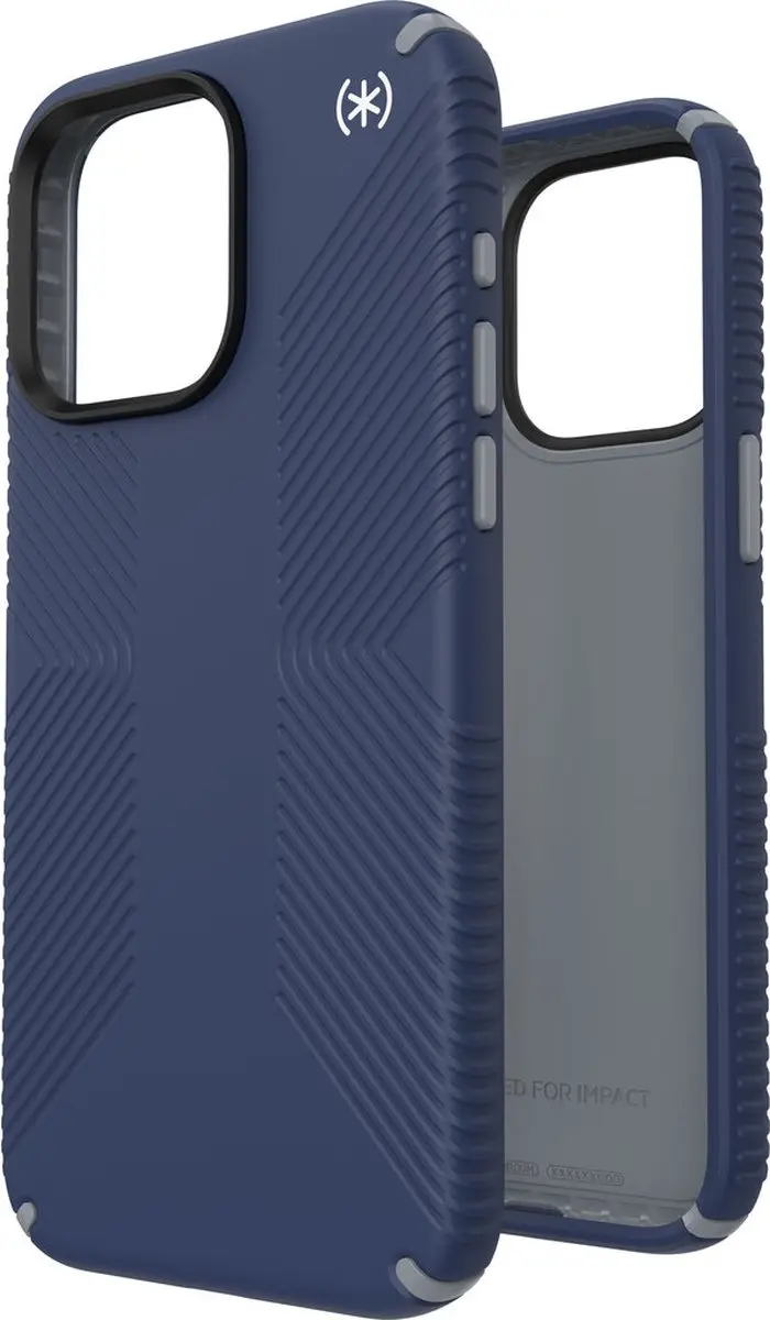 Speck Presidio2 Grip iPhone 15 Pro Max Hoesje - Blauw