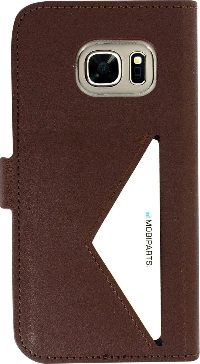 Mobiparts MP-73955 Hoesje Samsung Galaxy S7 - Wallet - Eco Leer Bruin