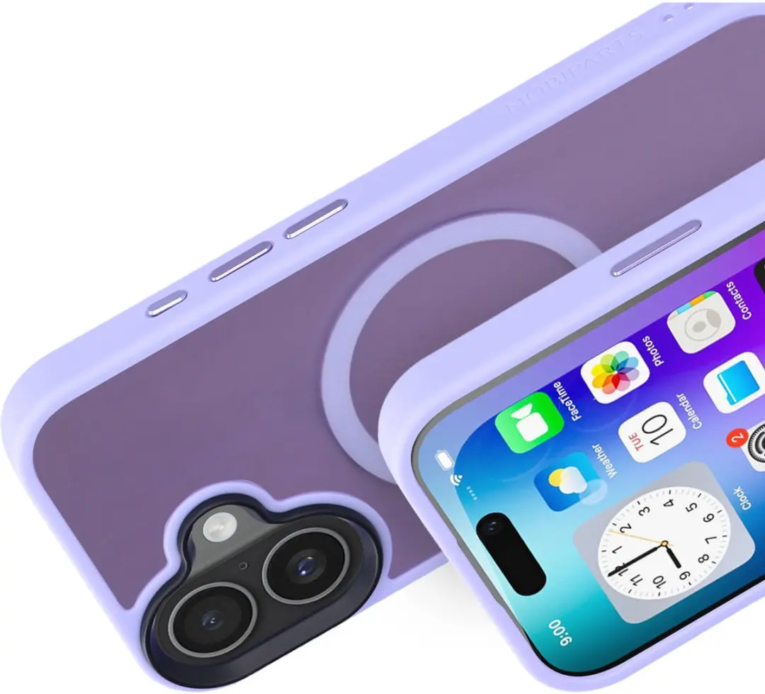 Mobiparts Hoesje iPhone 17 Hardcover MagSafe Roze Paars - MP-130076