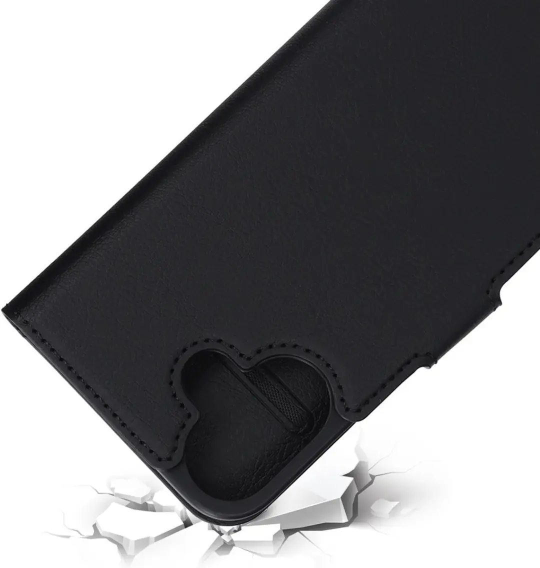 Mobiparts MP-127201 Hoesje iPhone 16 - Wallet Eco Leer - Zwart