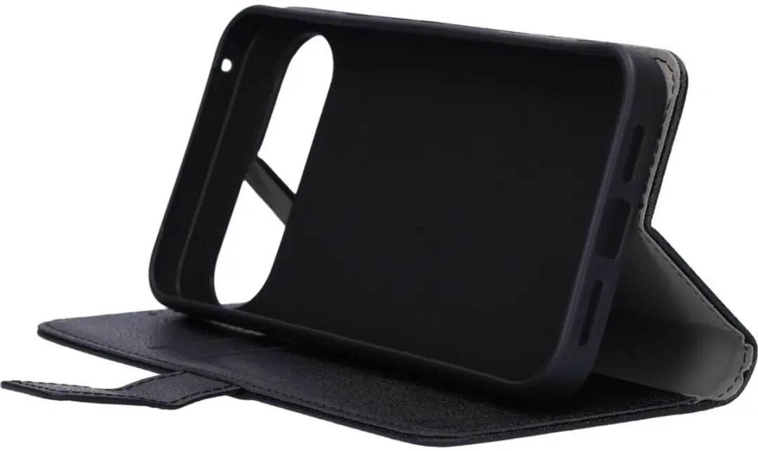 Mobiparts MP-130999 Hoesje Google Pixel 10 Pro XL - Wallet - Eco Leer - Zwart