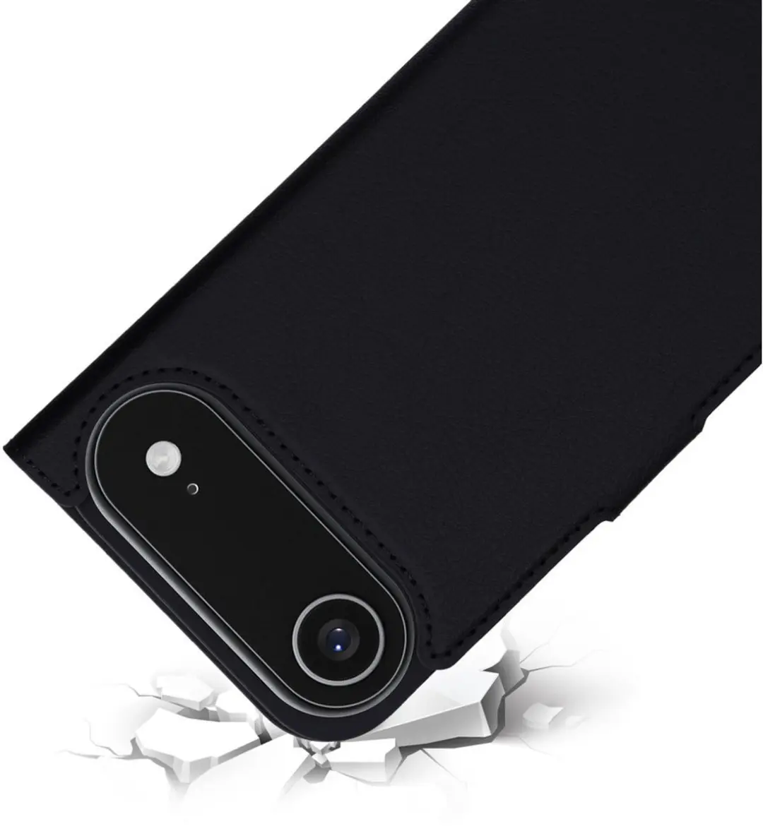 Mobiparts MP-129970 Hoesje iPhone Air - Eco Leer - Zwart
