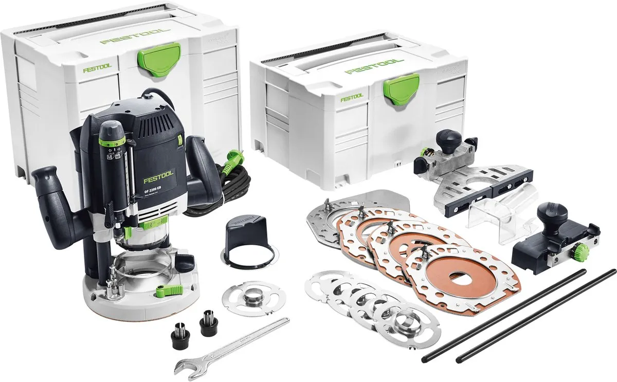 Festool OF 2200 EB-Set Bovenfrees 576220 - Groen/Zwart