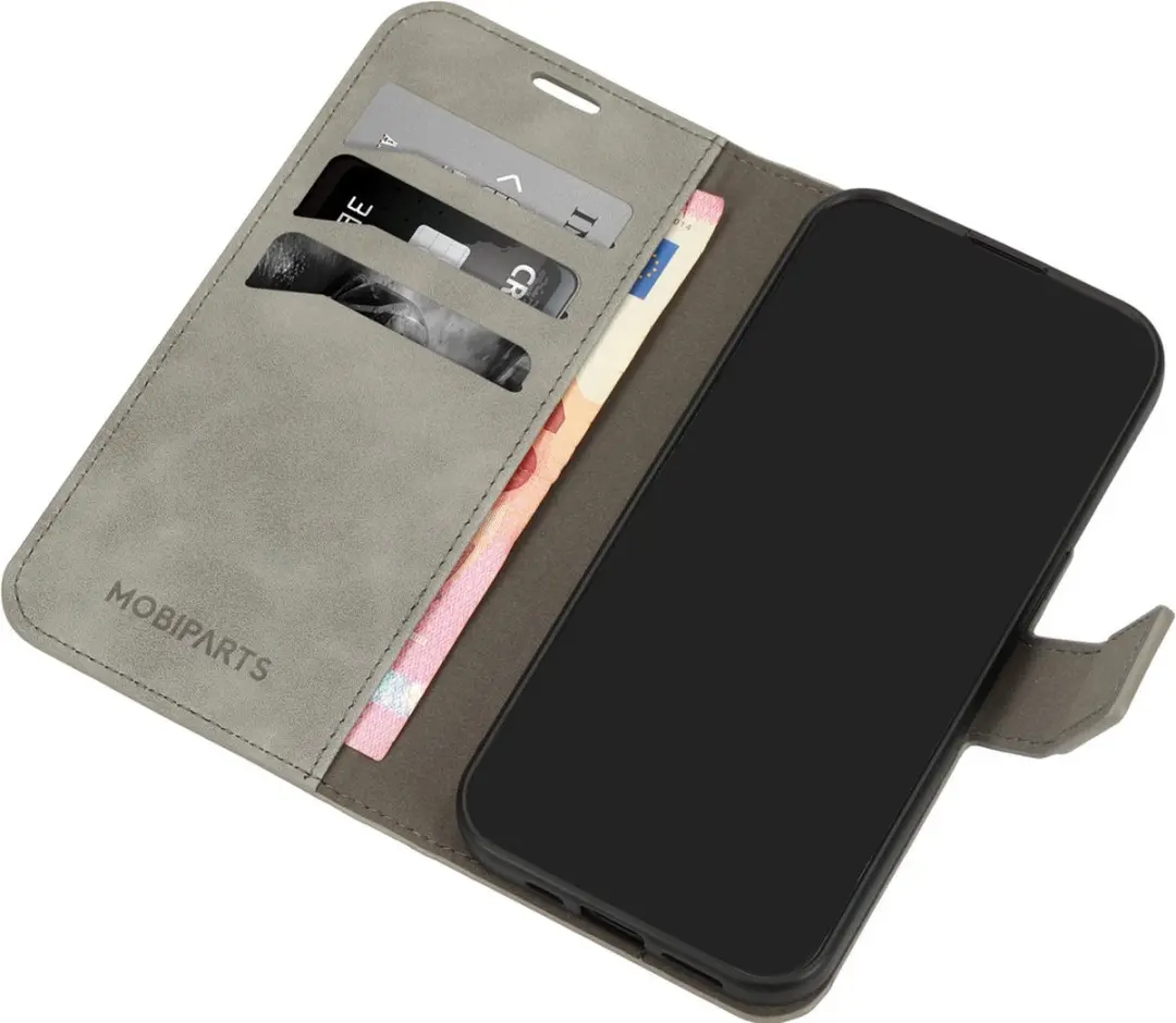Mobiparts MP-126009 Hoesje Samsung Galaxy A35 5G - Wallet Eco Leer Grijs