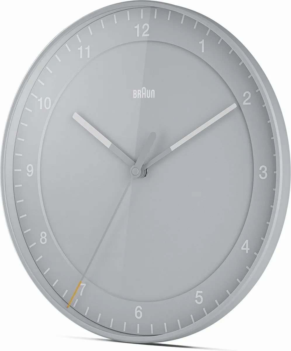 Braun BC17G Wandklok - Analoog - 30cm - Grijs