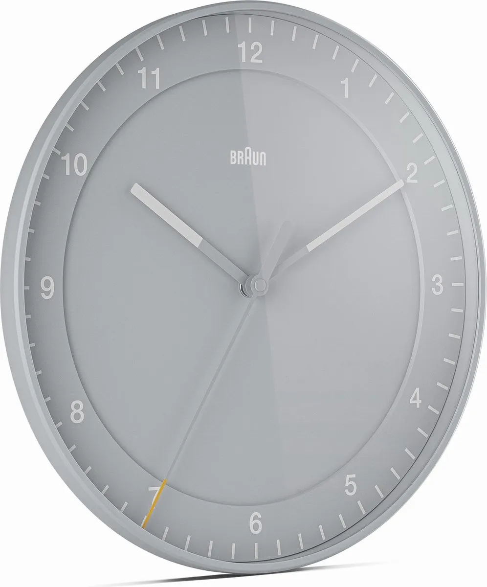 Braun BC17G Wandklok - Analoog - 30cm - Grijs