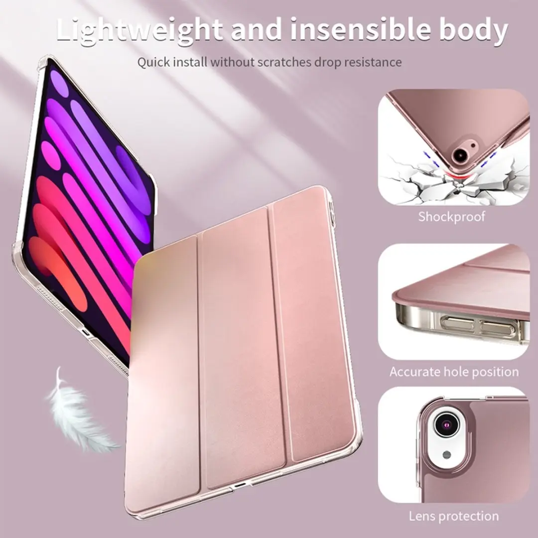 MobiQ 13-01285 iPad Mini 6 Hoesje - Hard Case Folio - Zwart