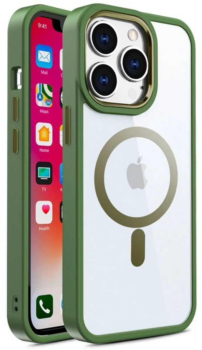 MobiQ Clear Hybrid MagSafe Hoesje iPhone 16 Pro