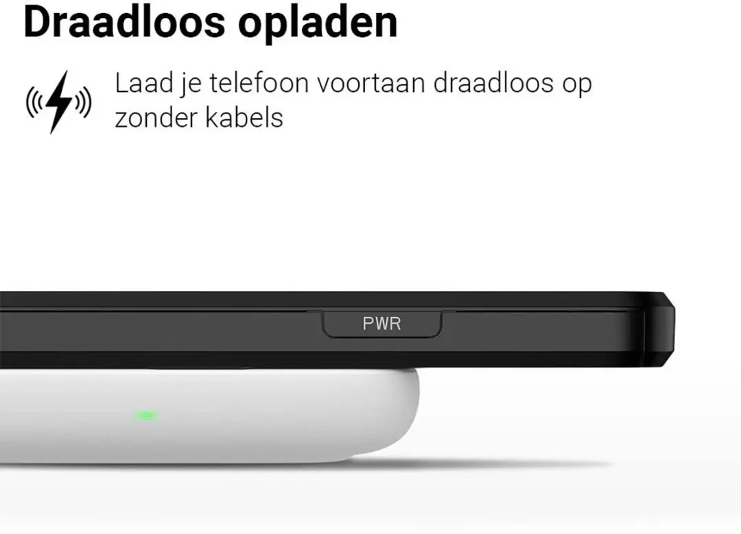 MobiQ Hybrid Card iPhone 17 Pro Hoesje - 46-01126 - Zwart
